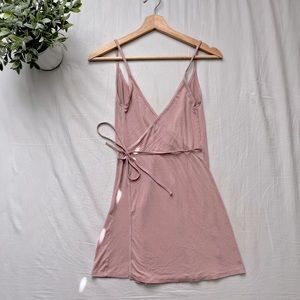 Wilfred Free blush pink wrap dress
